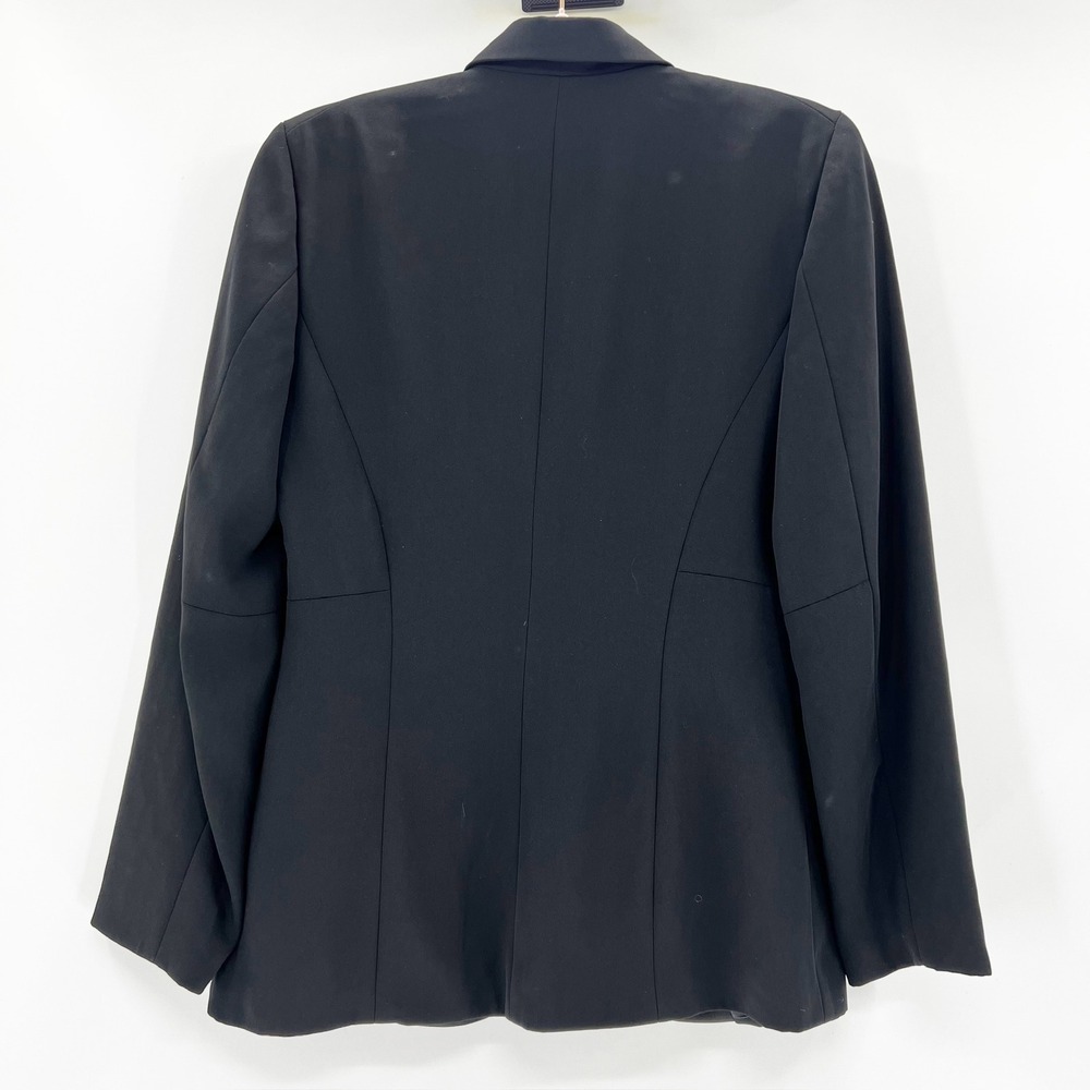 Max Studio Womens Black Single Button Blazer Jacket Size 6 Professional - Picture 3 of 6